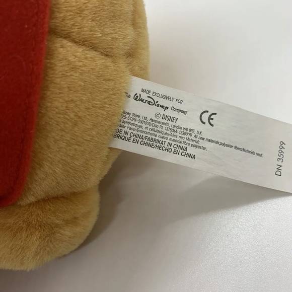 Disney Store Winnie the Pooh Drummer Costume Plush Toy Excellent Condition - Picture 13 of 15